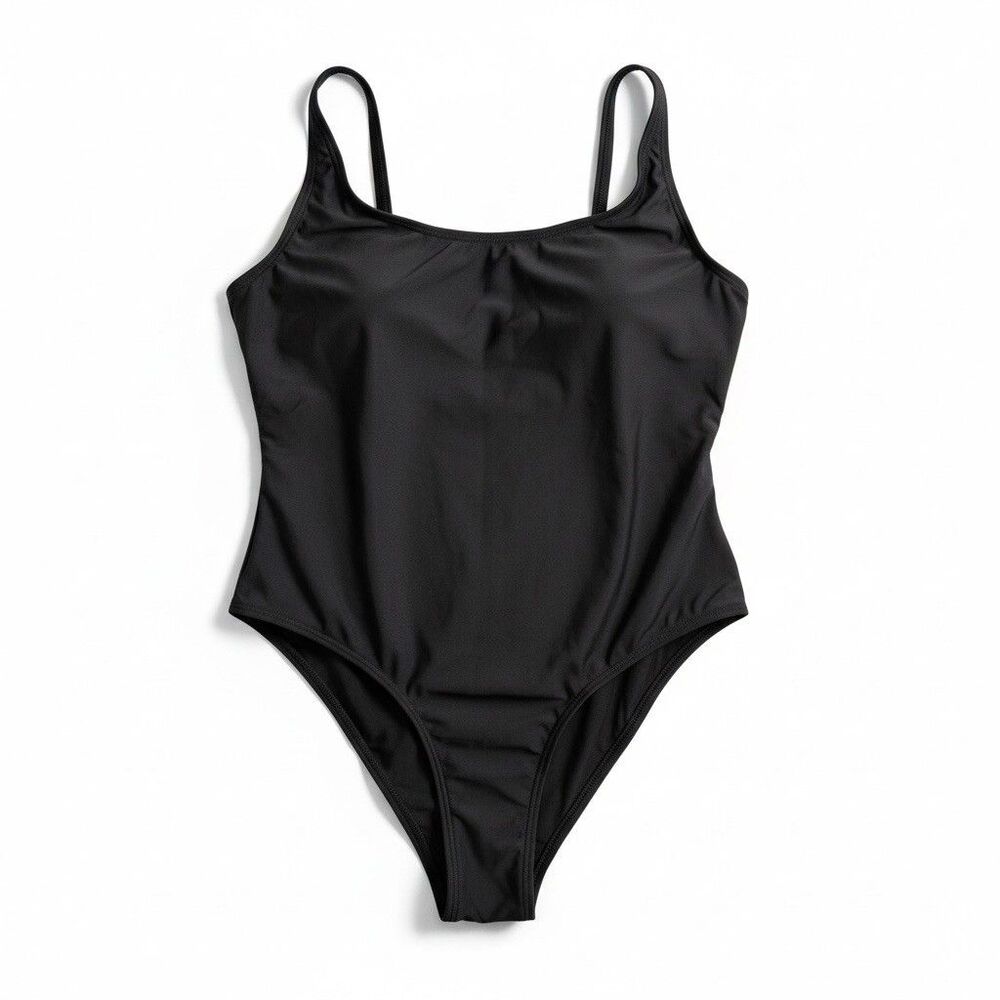NWT Skims 3X Scoop Neck One Piece In Onyx Black Sexy Cheeky Swimsuit